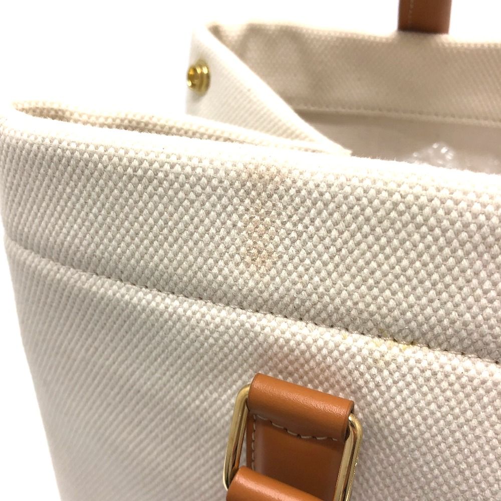 セリーヌ ロゴ ホリゾンタル カバ トートバッグ キャンバス