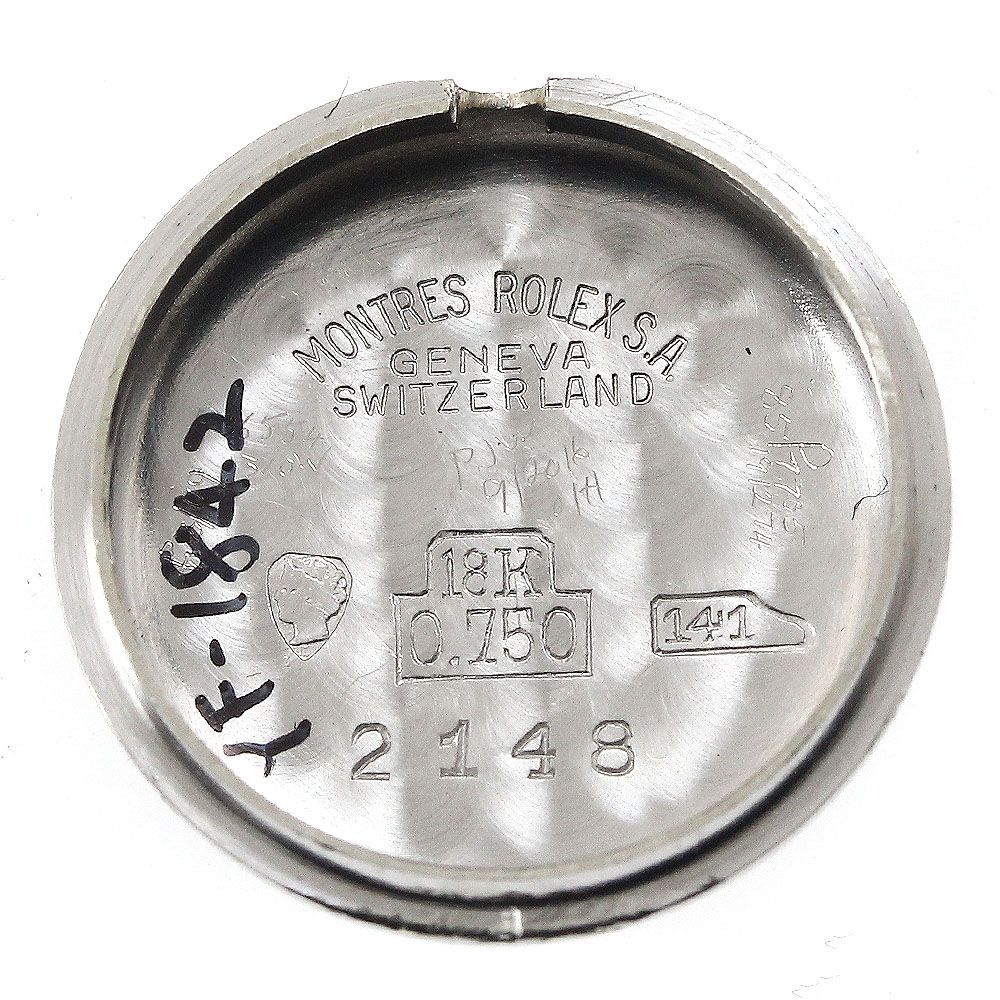 時計 Rolex Cal. 1401 2148 18K 0.750 WG ロレックス ROLEX 2148 プレシジョン K18WG cal.1401 手巻き