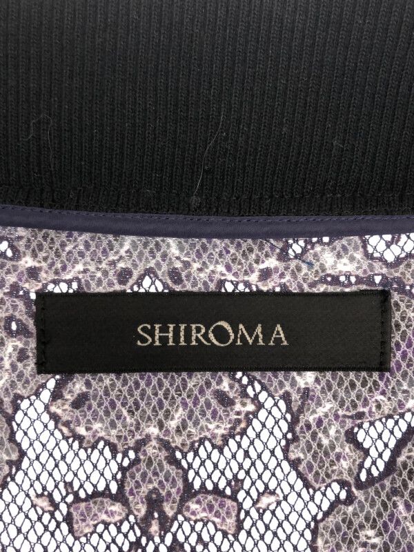 SHIROMA シロマ ジップアップレースジャケット パープル F