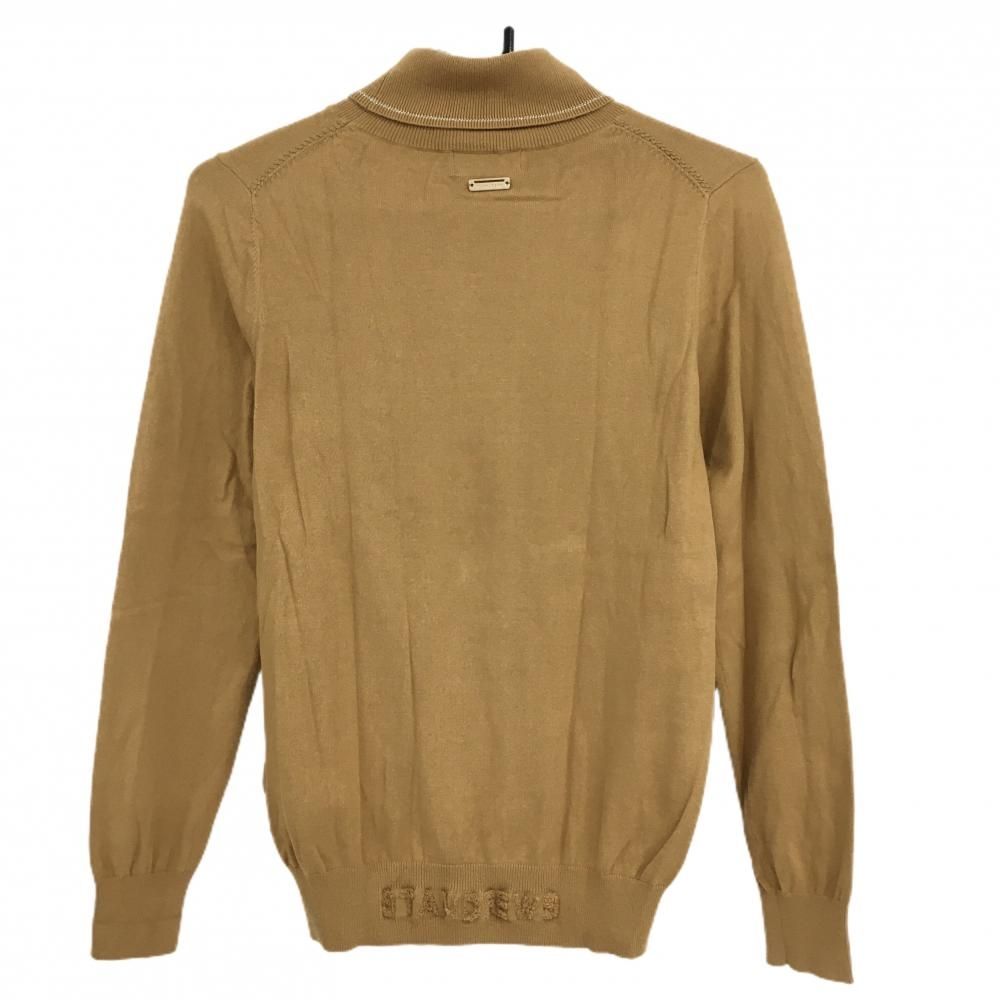 セントアンドリュース タートルネックセーター ライトブラウン コットン混 レディース S ゴルフウェア モデル St ANDREWS