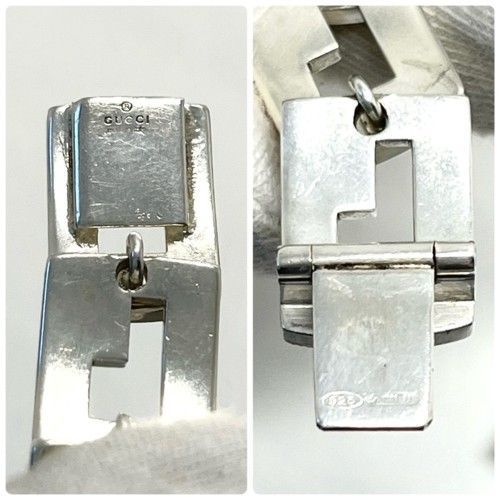 【美品】グッチ ブレスレット Gモチーフ シルバー Gロゴ SV925 GUCCI グッチ ブレスレット Gモチーフ 925 シルバー 定番人気