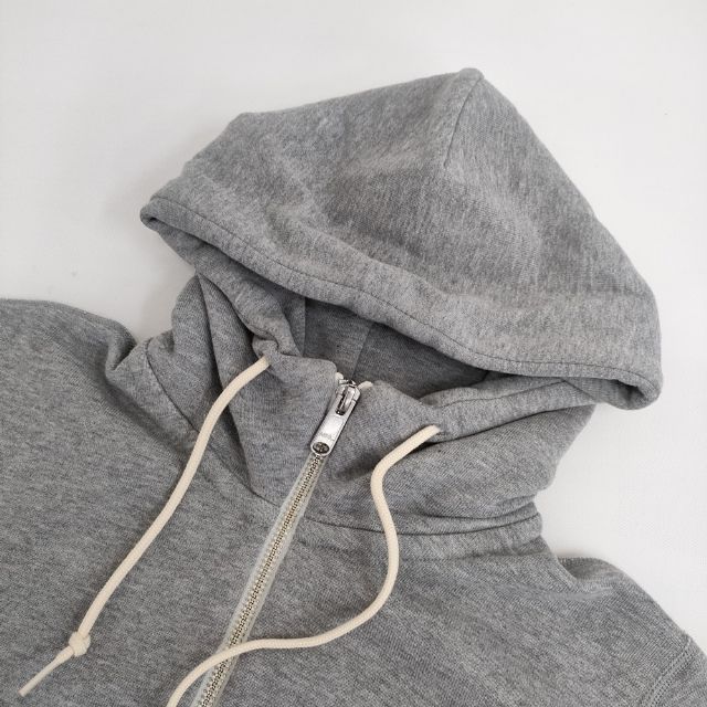 NZ010●MHL.×LOOPWHEELER ジップアップパーカー●M●カーキ●スウェットパーカー マーガレットハウエル ループウィラー オンライン ストアファッション - MHL×LOOPWHEELER ジップアップ