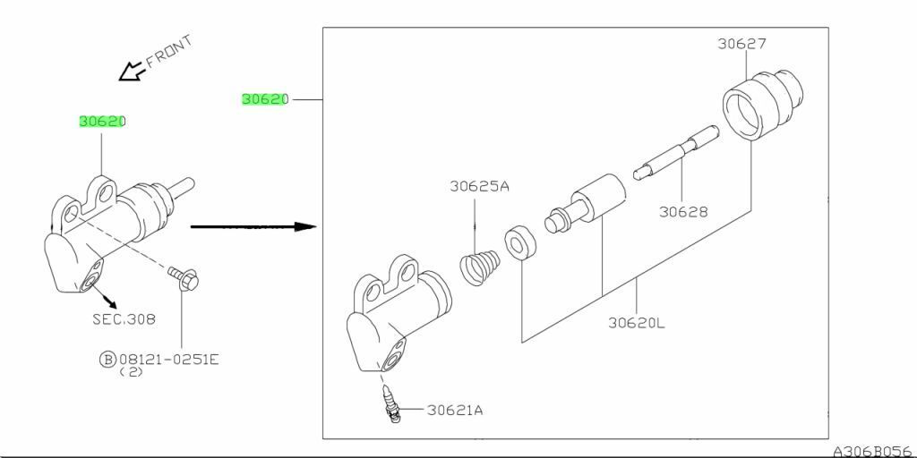 ● 日産 R34 ER34 ENR34 スカイライン 純正 クラッチ オペレーティングシリンダー ASSY NISSAN Clutch operating assembly cylinder