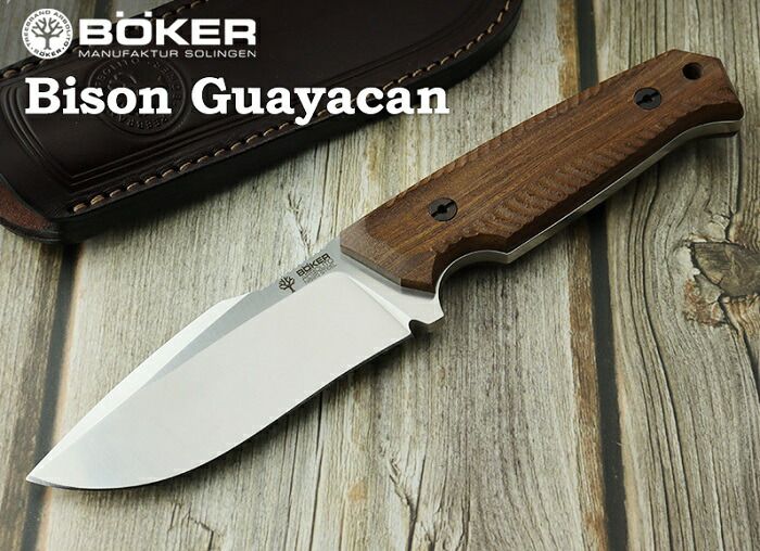 ボーカー アルボリート 02BA404 バイソン グアヤカン シースナイフ，BOKER Arbolito Bison Guayacan【日本正規品】 (サバゲー)