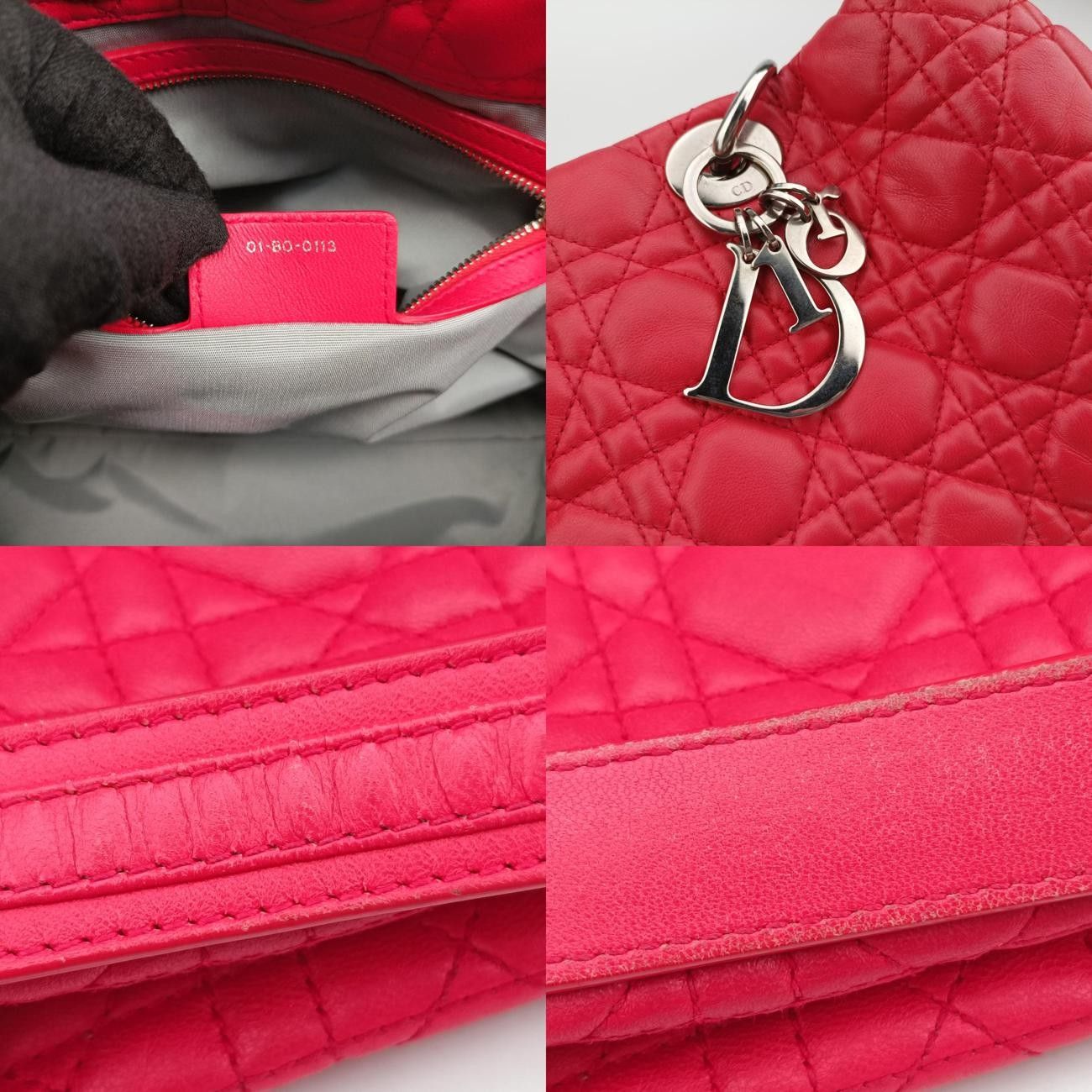 Diorディオールソフトショッピングレッドラムスキン01-BO-0113