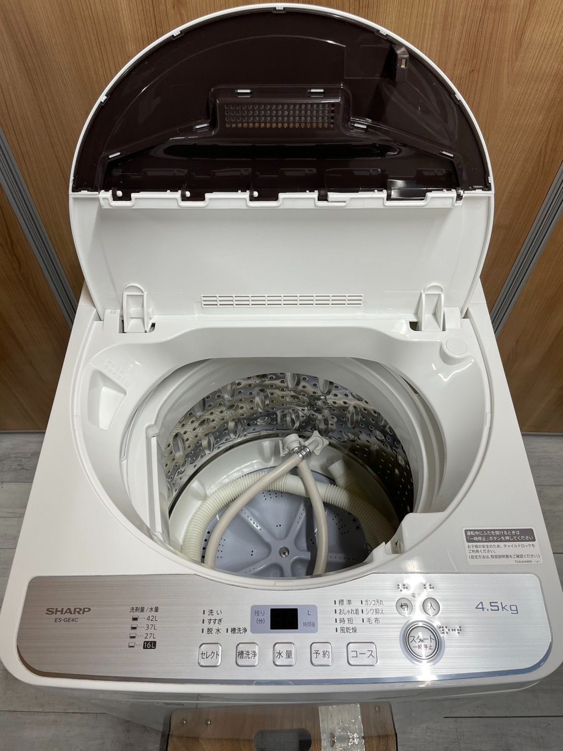 SHARP 洗濯機 ES-GE4C 2018年製 4.5kg ホワイト   - メルカリ