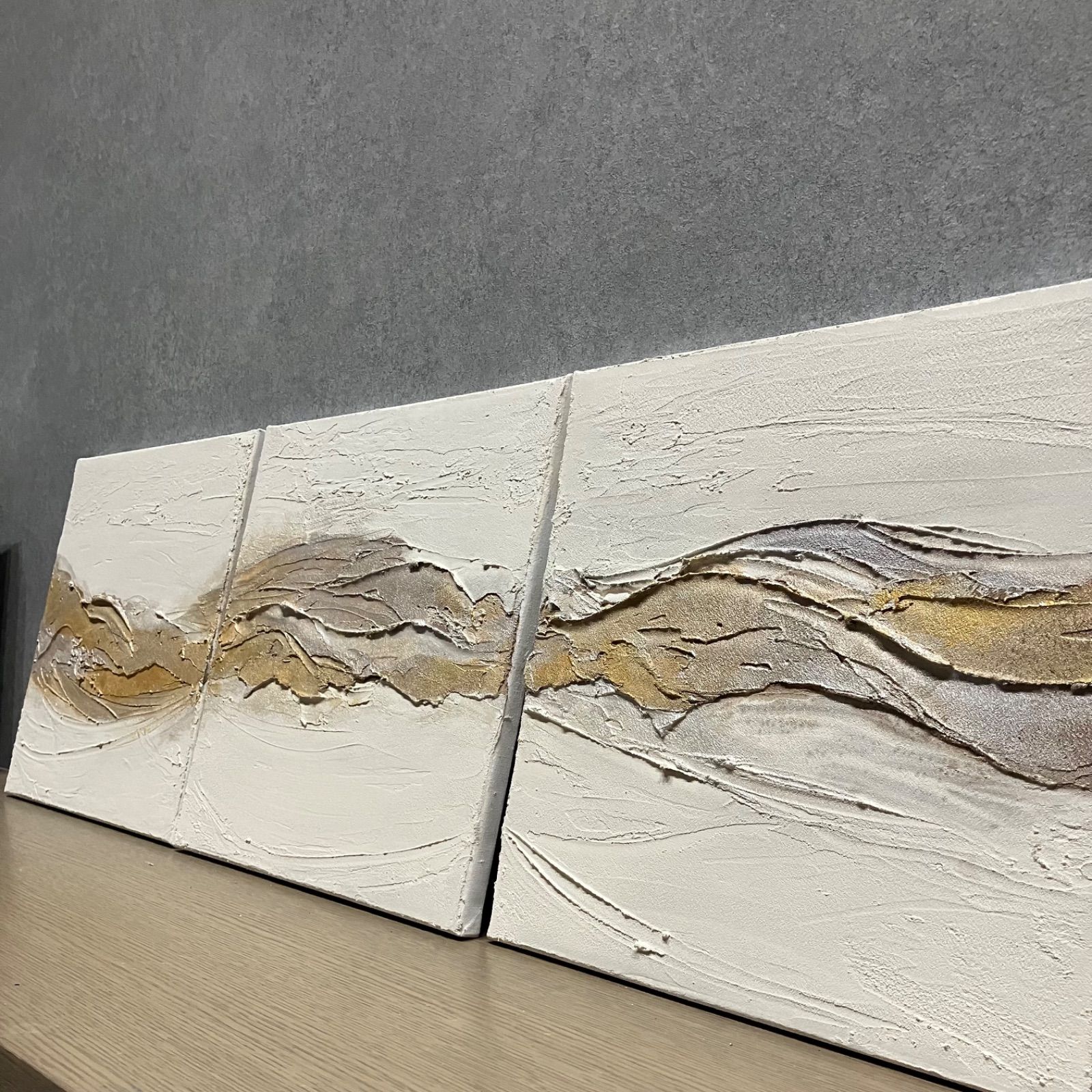 現代アート 30×30㎝ テクスチャーアート ニュアンス モダン
