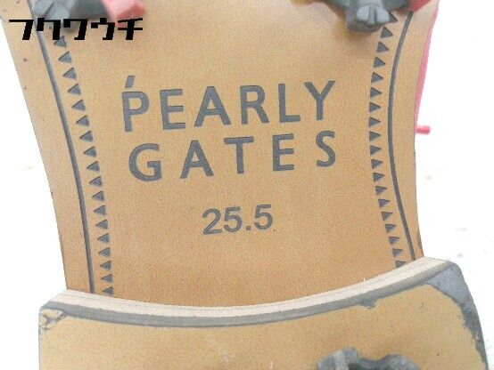 pearly gates パーリーゲイツ ゴルフ シューズ サイズ25.5ｃｍ レッド メンズ 【1002801118211】 PEARLY GATES (パーリーゲイツ) ゴルフシューズ レディース SIZE 23.5