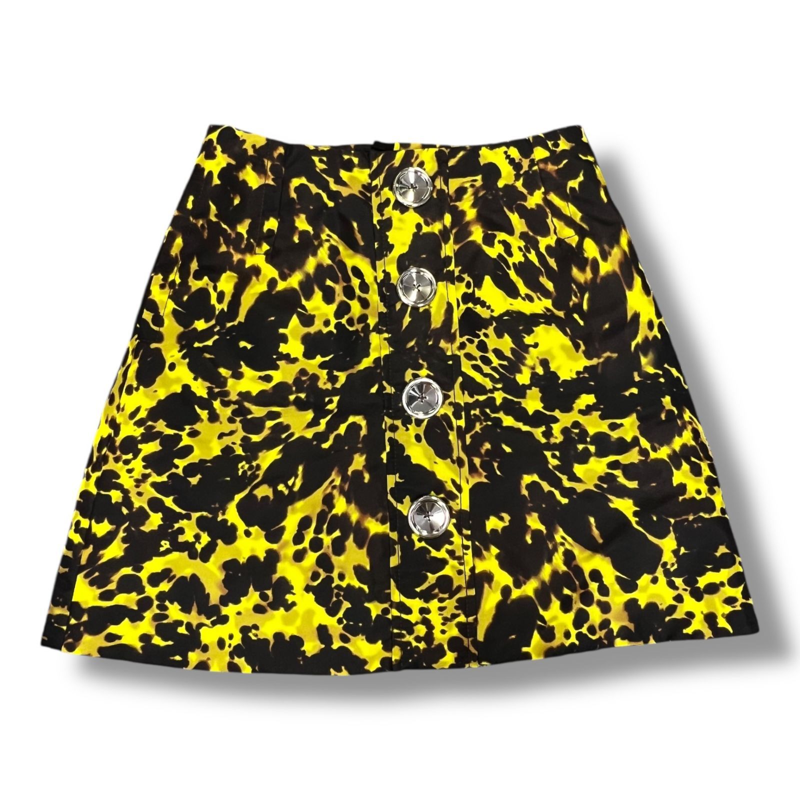 Meryll Rogge レオパードミニスカート 総柄 メリルロッゲ イエロー系 36 605A1