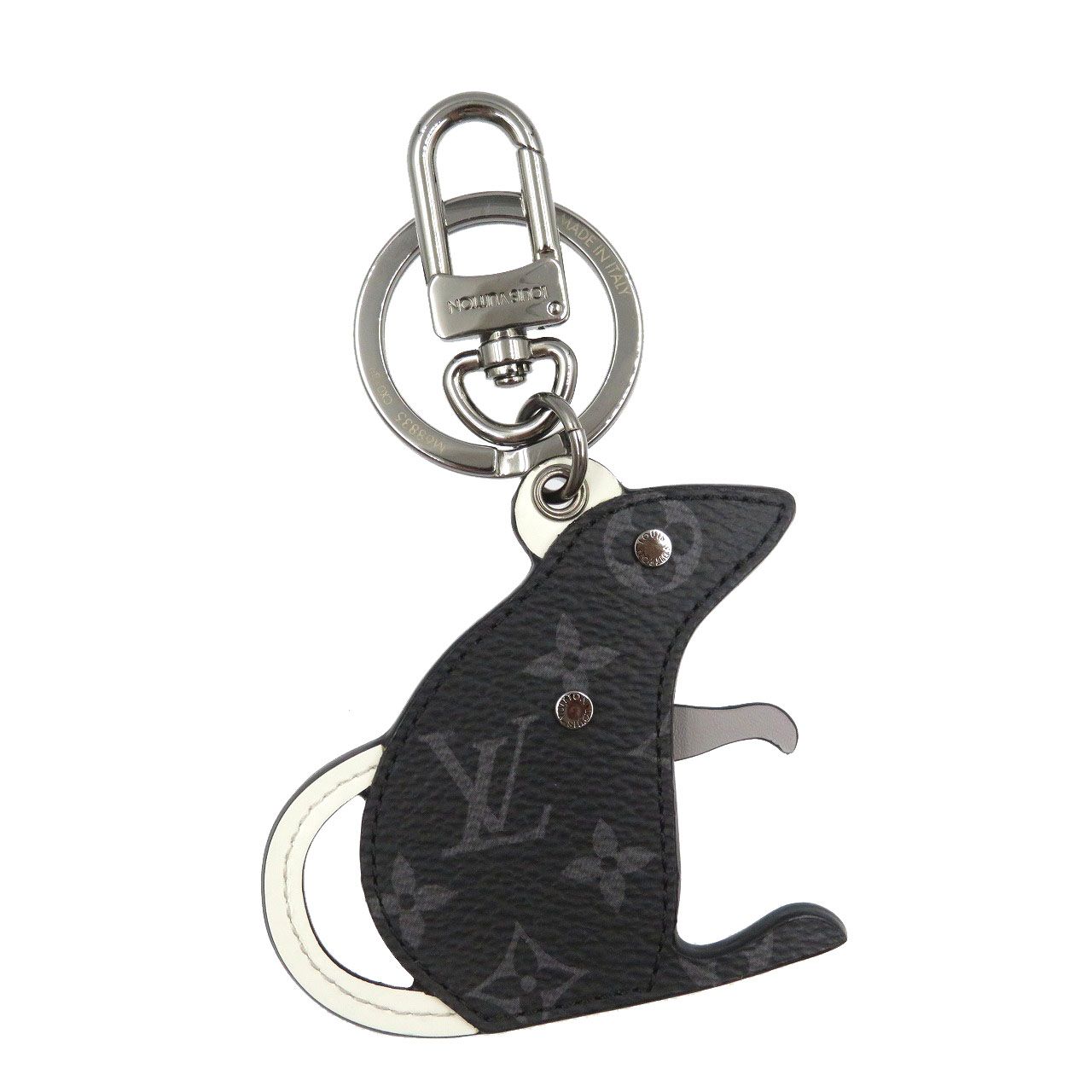 ルイヴィトン キーホルダー モノグラム エクリプス　ポルトクレ LVラット 希少 美品 ルイヴィトン M68835 ポルトクレ LV ラット ねずみ モノグラム