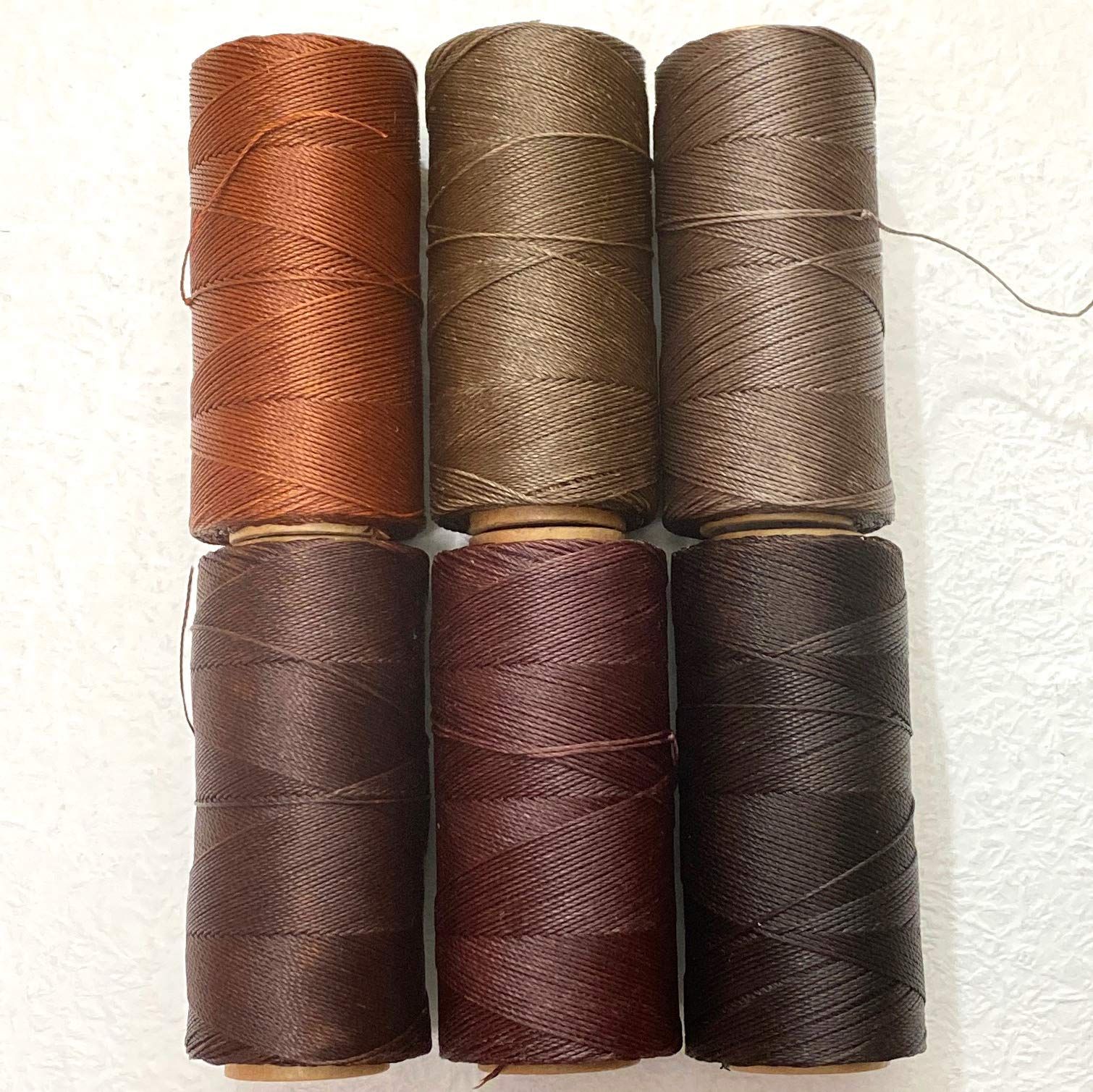 新品 0.75ミリ LINHASITA製 小分けセット マクラメコード (10m チョコ系)