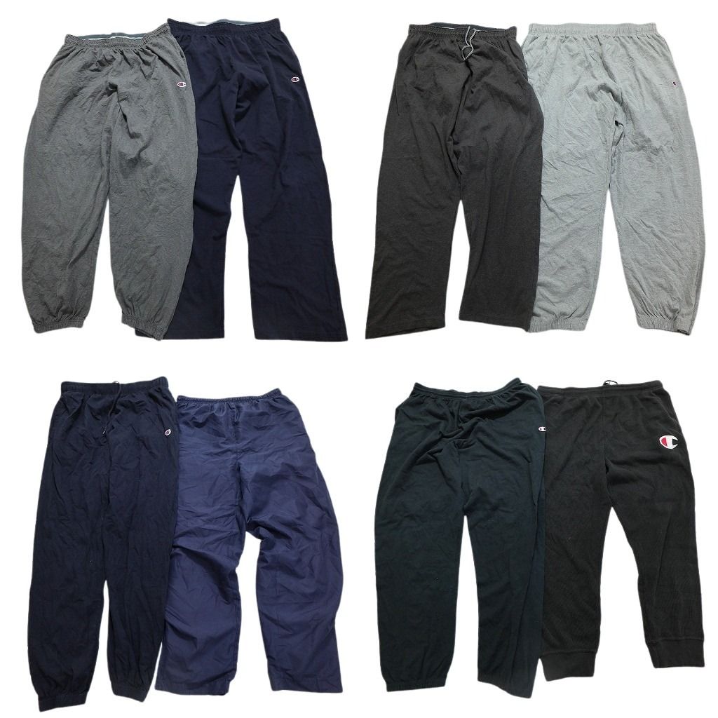 古着卸 まとめ売り チャンピオン パンツ MIX 8枚セット メンズ XL |2XL スウェット ルームウェア ナイロン 古着 NC0894