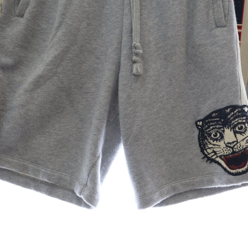 GUCCI グッチ 19SS Technical Jersey Shorts テクニカルジャージショーツ ハーフスウェットショートパンツ サイドライン 497251 X9I98 グレー GUCCI (グッチ) 19SS TECHNICAL JERSEY SHORTS テクニカル ジャージ