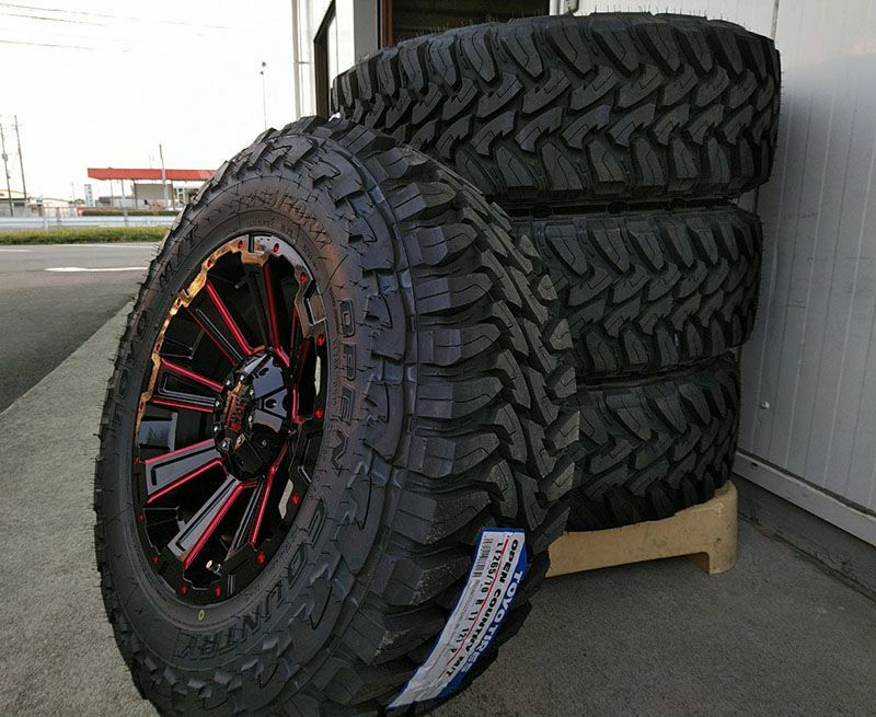 サーフ プラド ハイラックス H3 FJ 人気 新品 タイヤホイールセット DeathRock 17インチ TOYO オープンカントリーM/T 265/65R17  265/70R17 - メルカリ