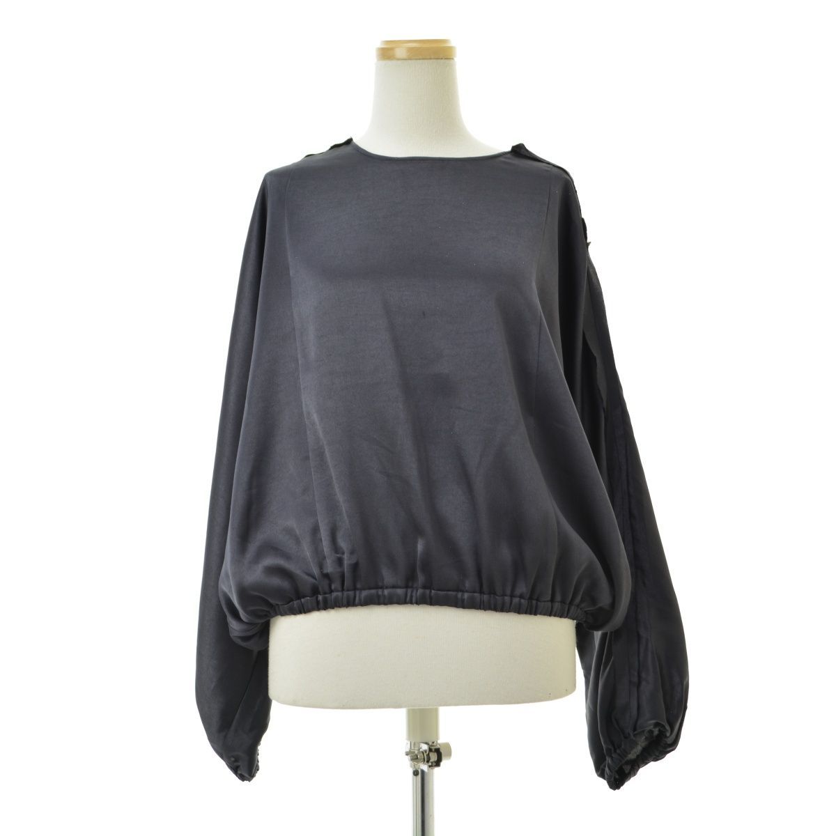 LANVINenBleu】3096611 サテンドルマン長袖ブラウス - メルカリ 