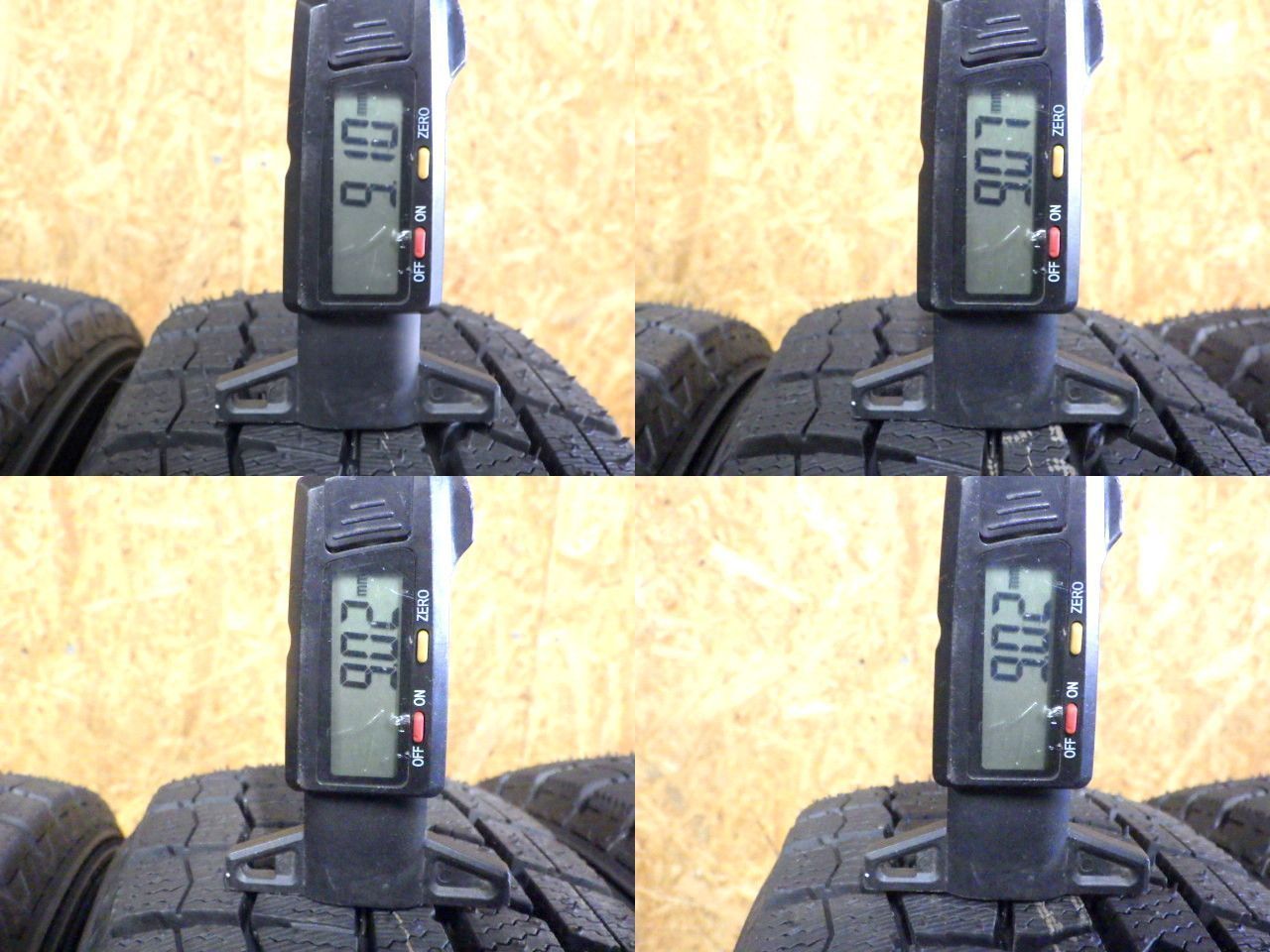 SP451 ● 製造 約9部山 イボ付き ●DUNLOP WINTERMAXX WM02 ●155 65R14●4本