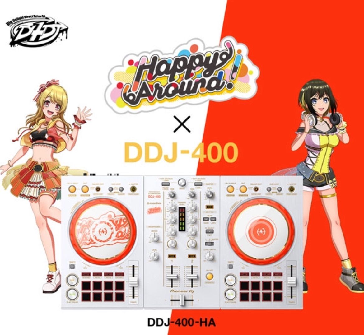 モデル　DJ機器)　セット　Pioneer　(D4DJ　DDJ-400-HA　DJ　LT-100B　PCスタンド　ハピアラ　コラボ　メルカリ