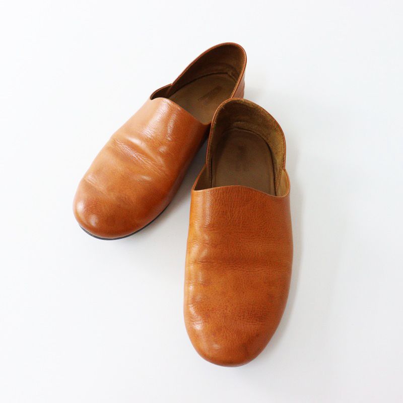 アウッタ AUTTAA レザースリッポンシューズ 35/ブラウン フラット 