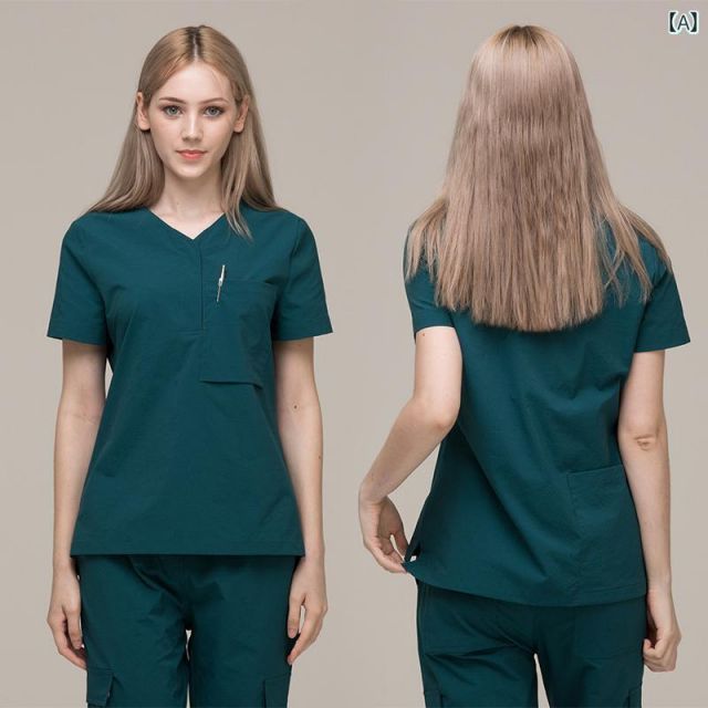 2XL レディース ファッション 業務 ユニフォーム 制服 コスプレ衣装 韓国スタイル メンズ 医師 看護師 衣装 制服 ICU ケア ガウン 医学 マッサージ