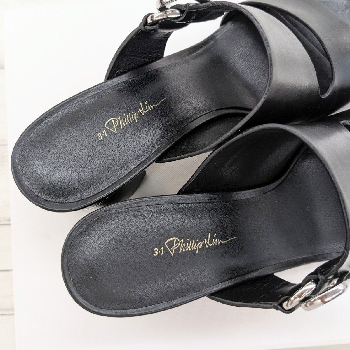 美品 3.1 Phillip Lim フィリップリム ALIX 70MM SANDAL レザー