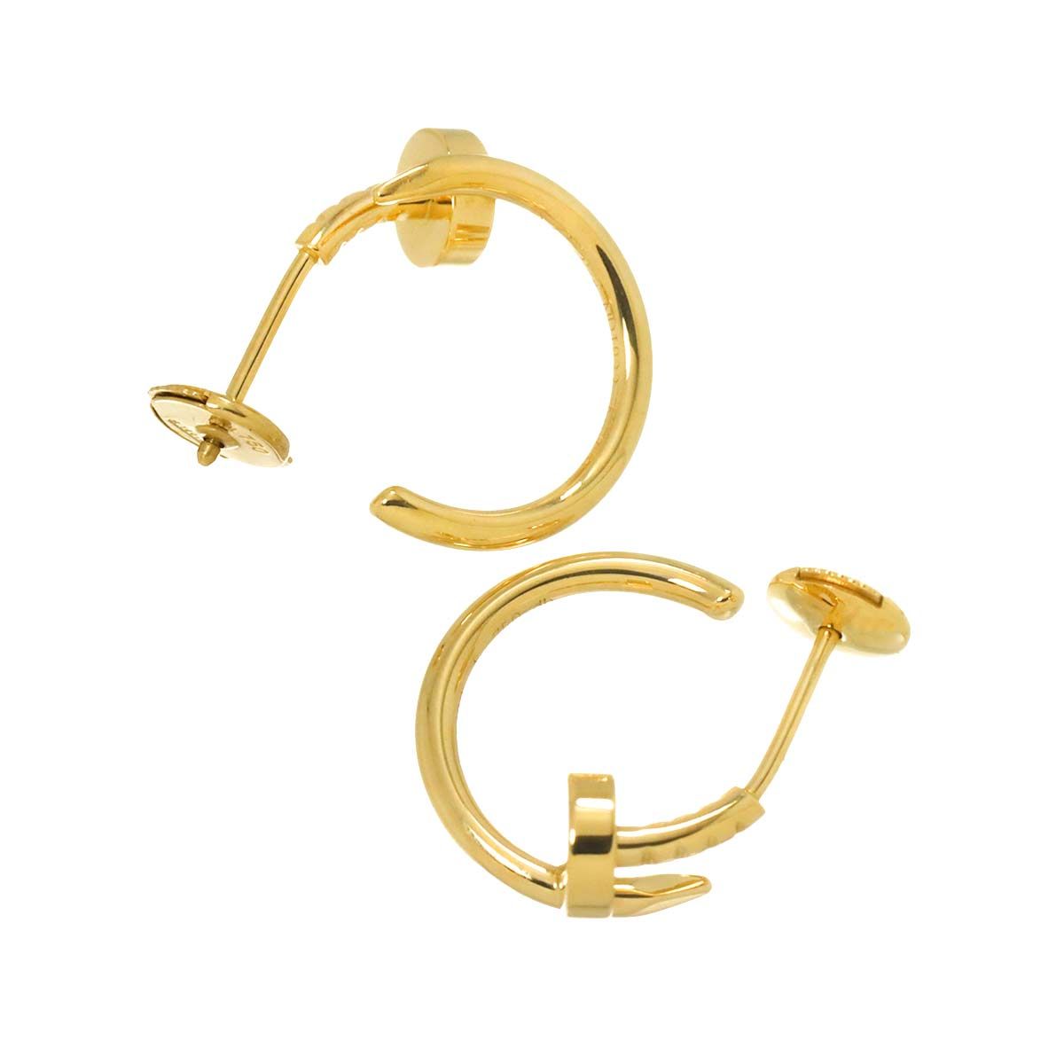カルティエ Cartier ジュスト アンクル ピアス K18 YG イエロー