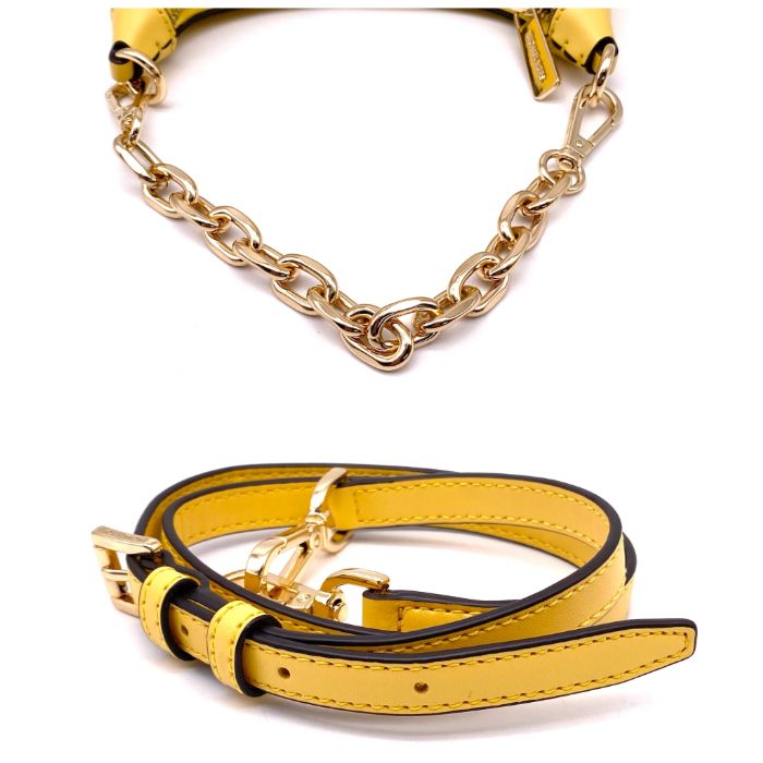 高品質、全国送料無料！ MICHAEL KOSE マイケル コース ロゴ レザー チェーン ショルダー バッグ eH0969A 自由な