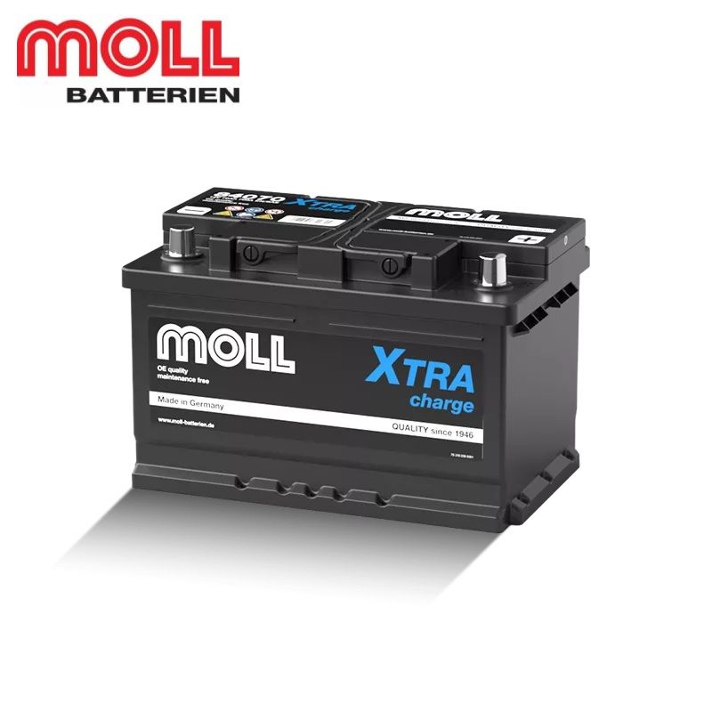 LBN3 70Ah 700CCA MOLL84070 MOLL XTRA Charge バッテリー Porsche Audi VW 新車搭載 ドイツ製