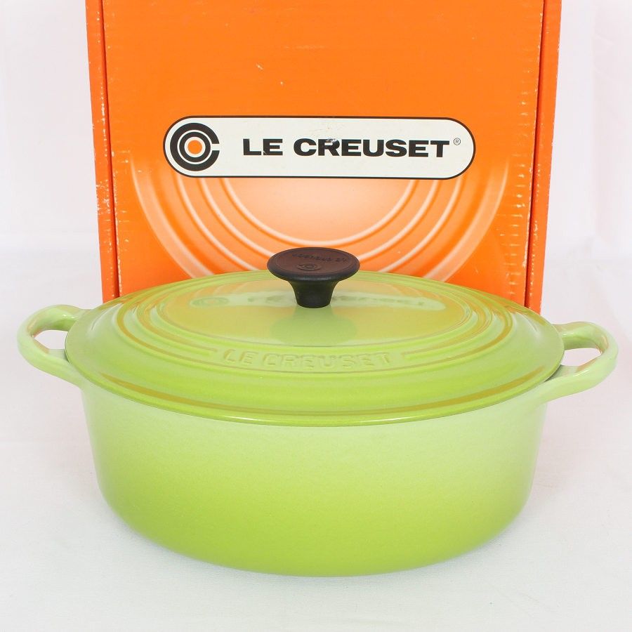 ル・クルーゼ ココットロンド 24cm フルーツグリーン LE CREUSET