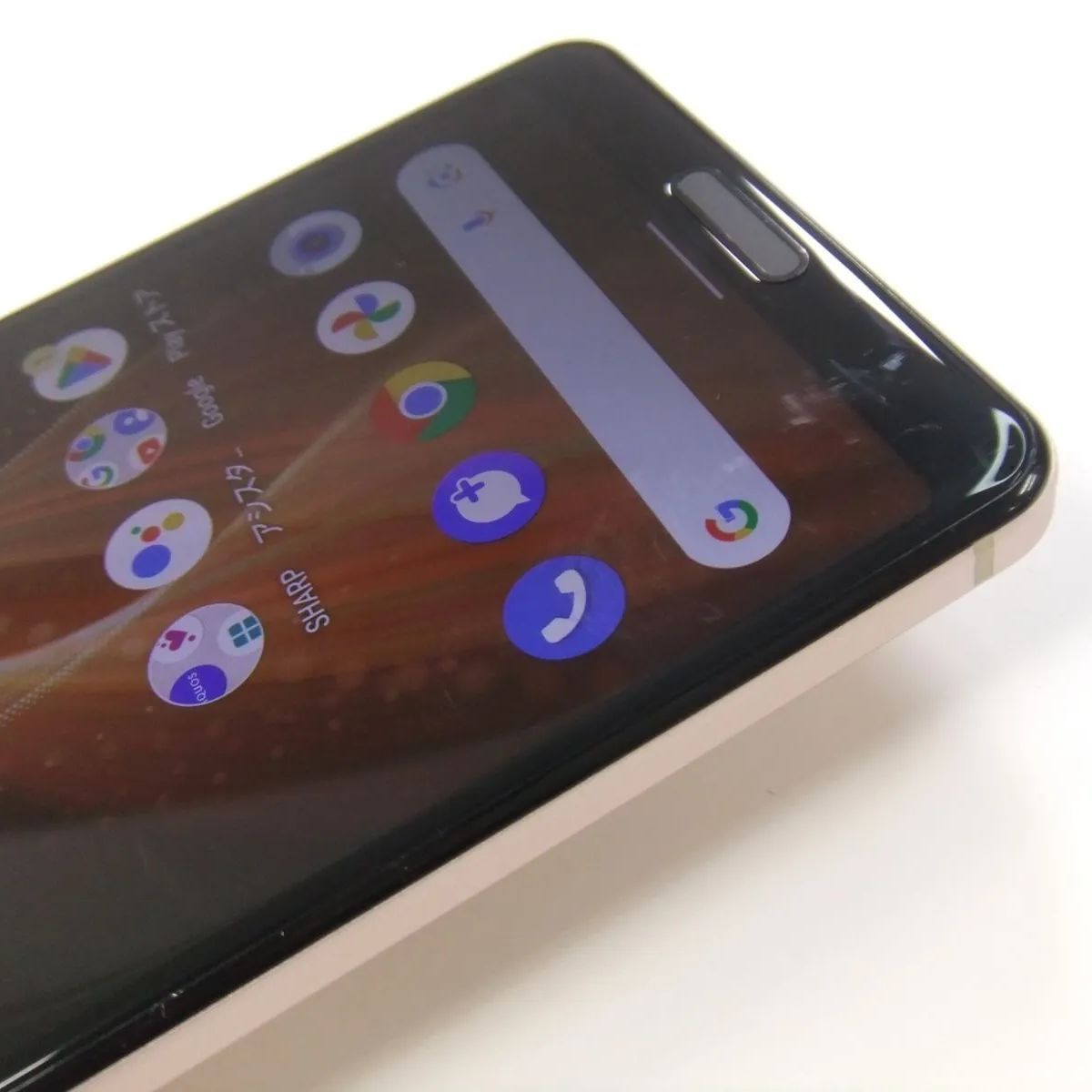 中古】 AQUOS sense5G SHG03 ライトカッパー au SIMロック解除済