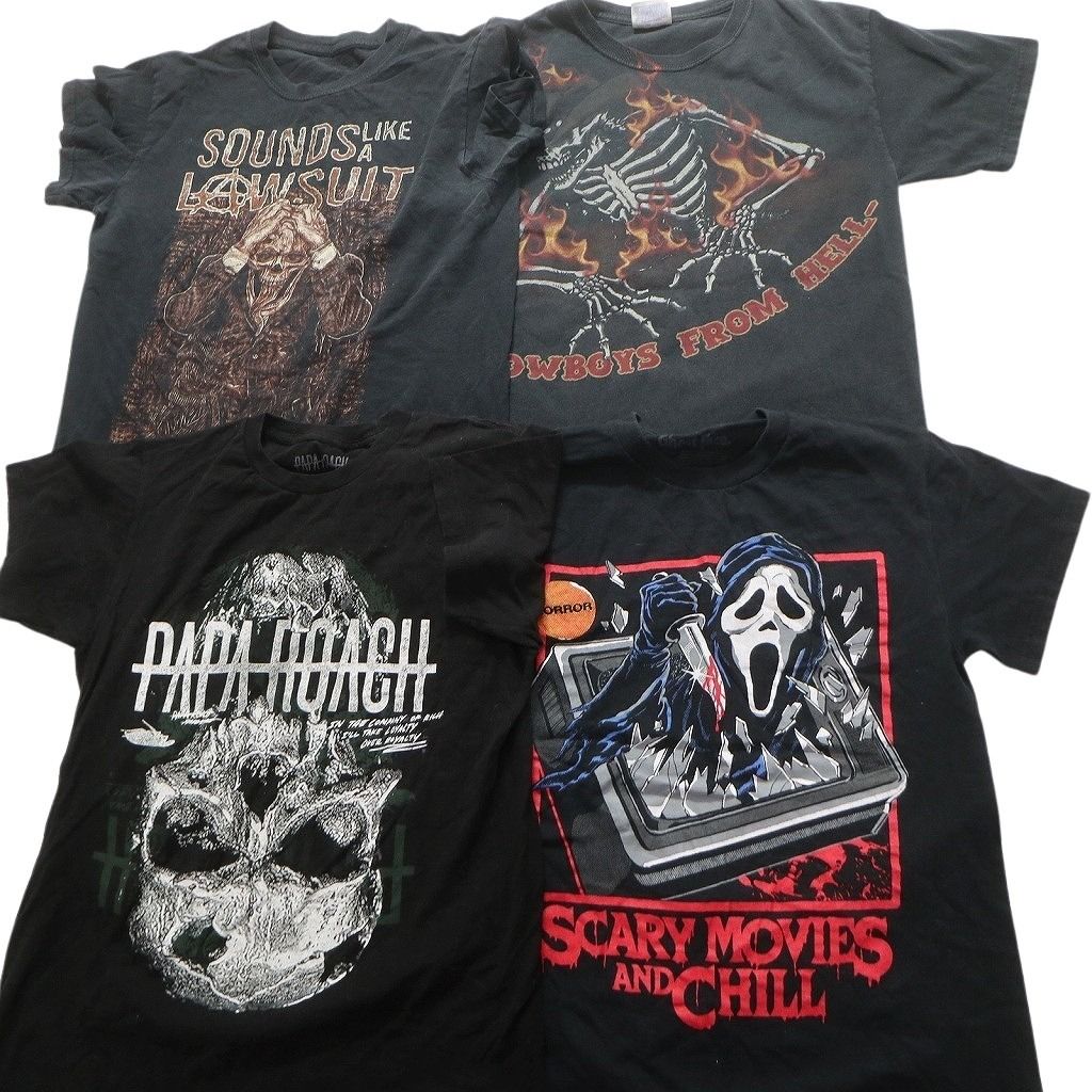 古着卸 まとめ売り スカル 髑髏 半袖Tシャツ 15枚セット (メンズ