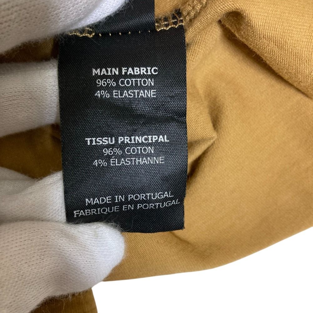 美品 VETEMENTS ヴェトモン ロゴ刺繍 ハイネック ショートスリーブ Tシャツ カットソー XS キャメル レディース 古着 中古 美品 VETEMENTS ヴェトモン ロゴ刺繍 ハイネック ショート