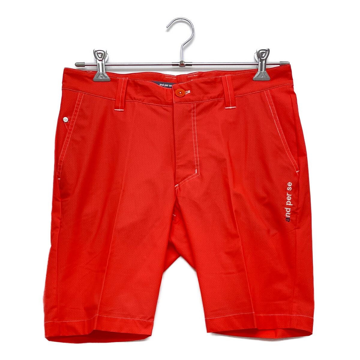 coco 中古 アンパスィ and per se メンズ ハーフパンツ 85cm オレンジ ストレッチ 総柄 中古 メンズ アンパスィ and per se ハーフパンツ 85cm オレンジ