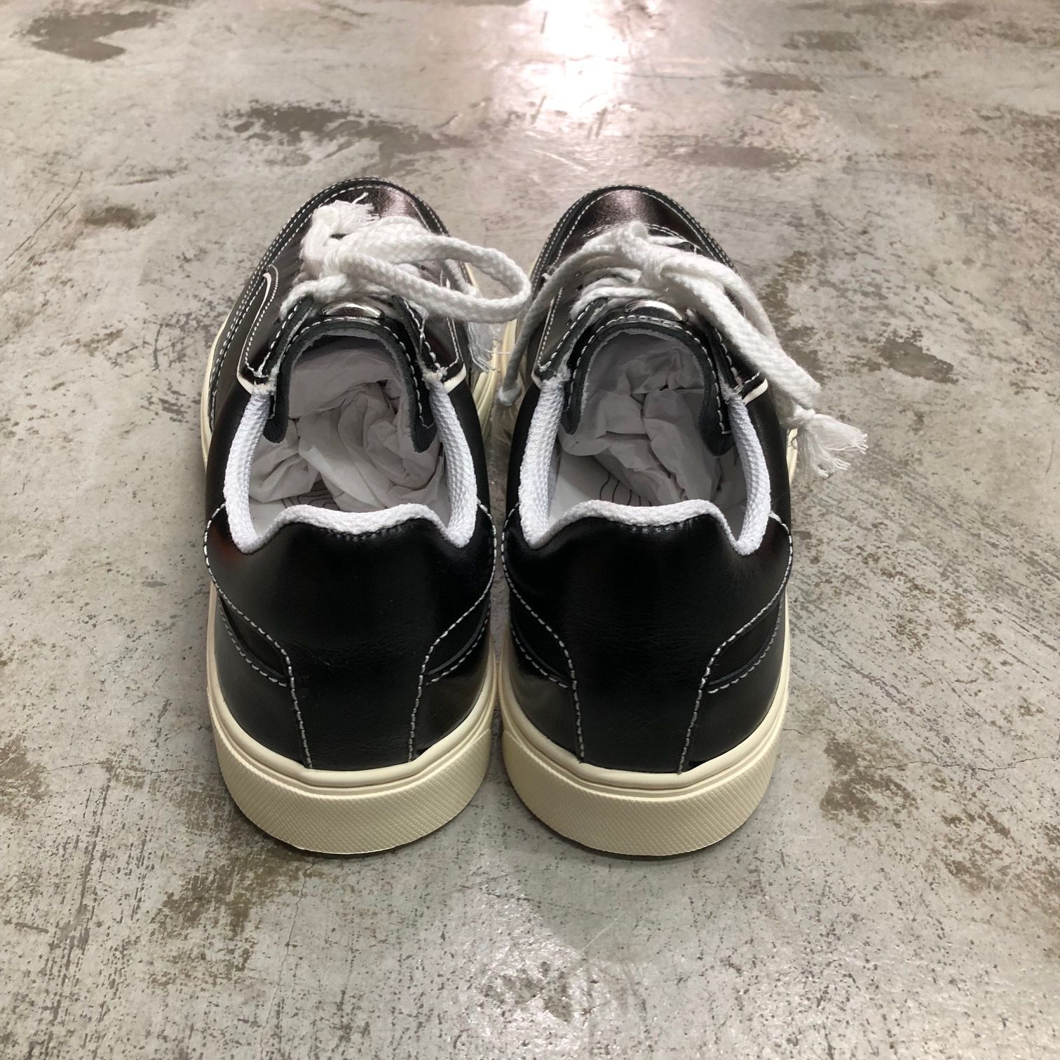 【関税込み】OUR LEGACY ブラック Skimmer スニーカー 定価56100円 新品 OUR LEGACY SKIMMER Black Leather A4237SBB
