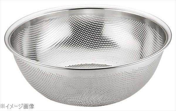 ＵＫ 18-8 ステンレス ＨＡＣＣＰ パンチング浅型ざる ４３ｃｍ