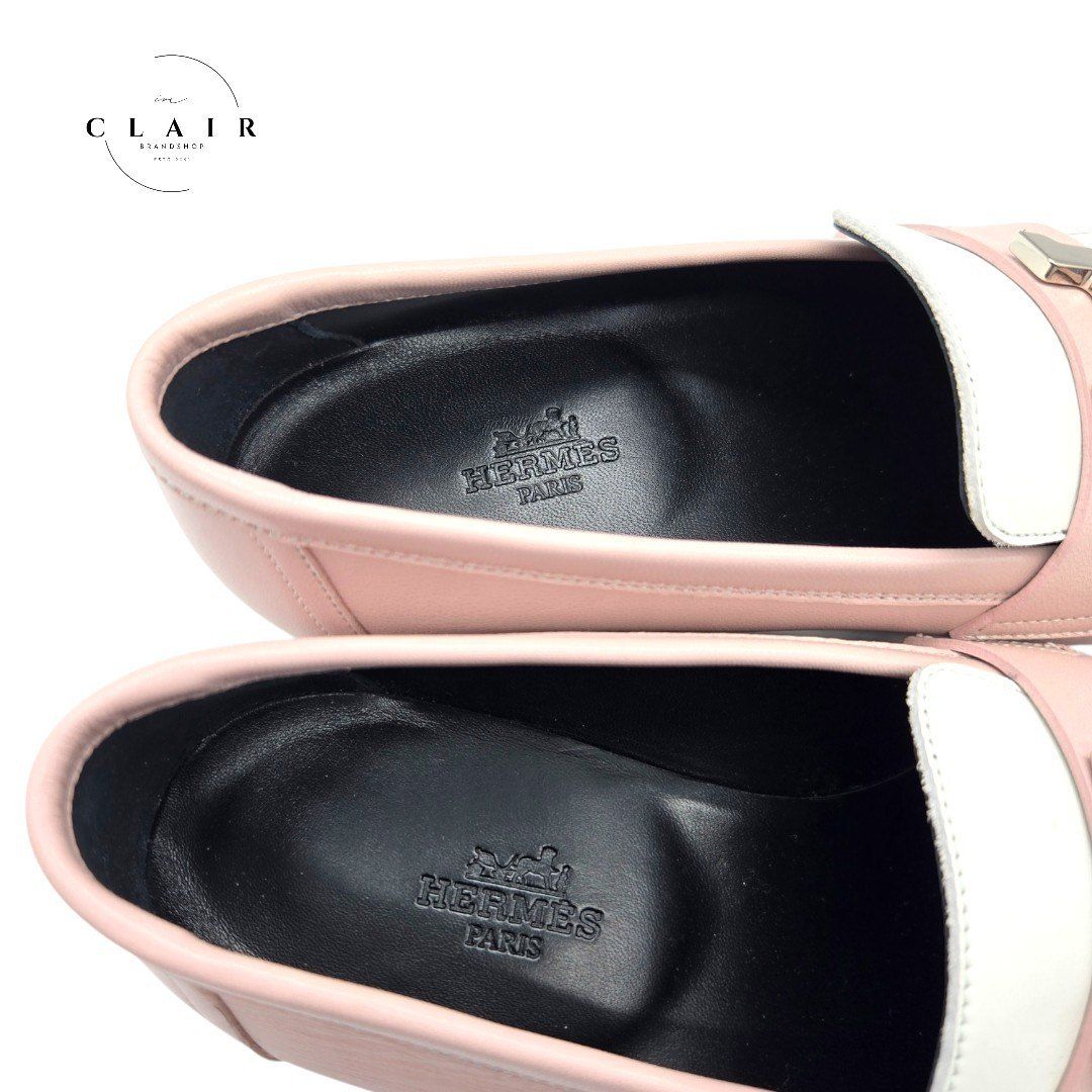 新品】Hermès エルメス モカシン ロワイヤル 靴 ローズ ポルスレーヌ