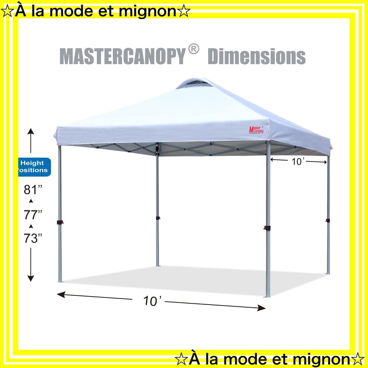 マスターキャノピー（MASTERCANOPY）ワンタッチタープテント 2M
