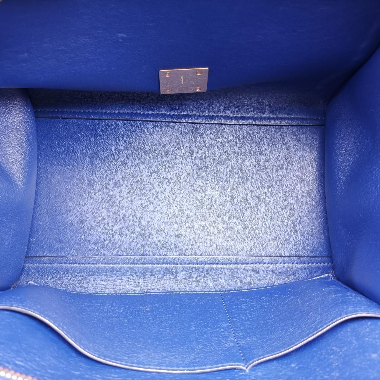 セリーヌCelineトラペーズスモールブルー×ネイビーレザー×スエードS-VP-1103