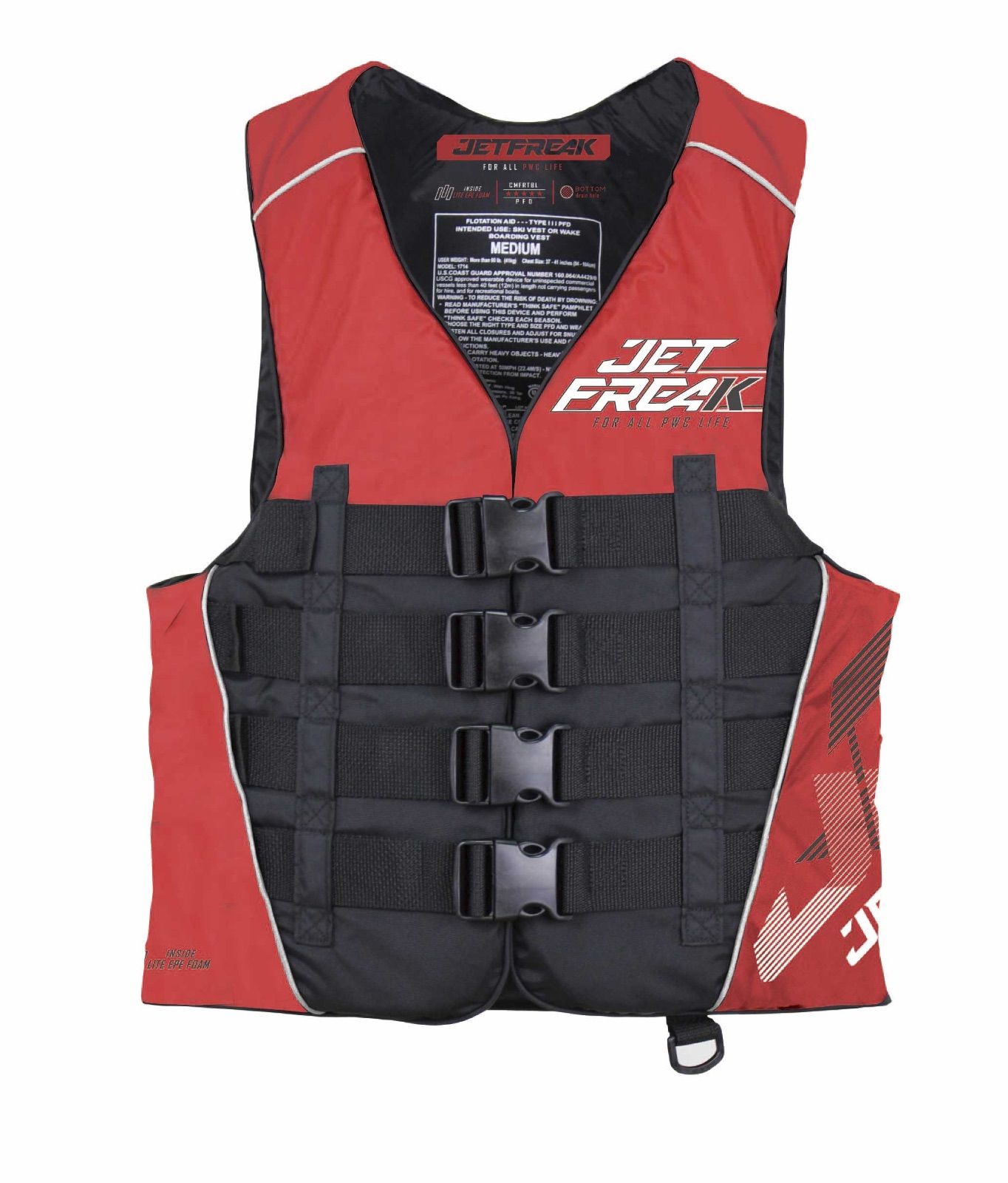 新品　JETFREAK (ジェットフリーク〉　ライフジャケット　　L  サイズ 新品 JETFREAK（ジェットフリーク）ライフジャケット 救命胴衣