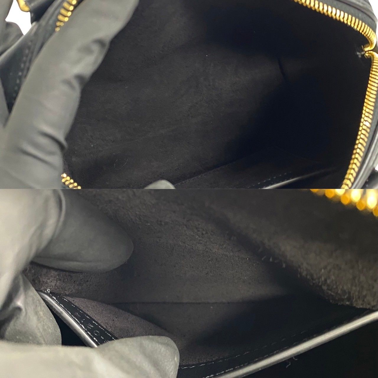 未使用保管品 袋付 CELINE セリーヌ スモールボストン キュイル