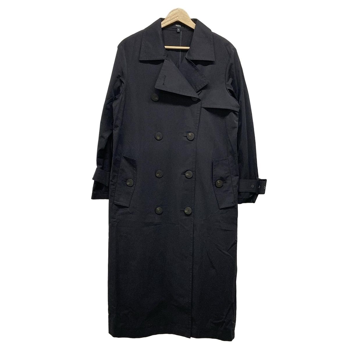 theory セオリー トレンチコート サイズM レディース - 黒 長袖 春 秋