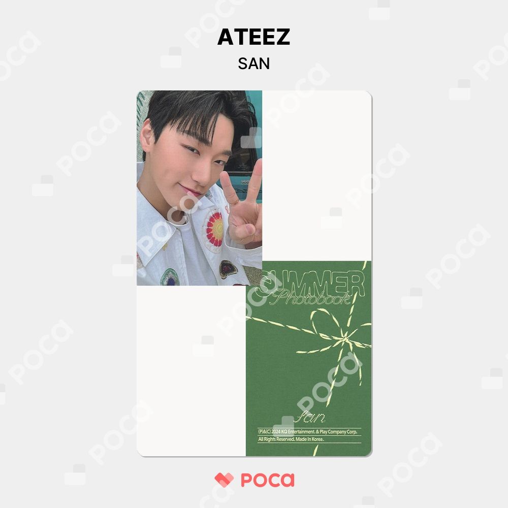 ATEEZ サン トレカ ATEEZ 2024 SUMMER PHOTOBOOK PLAYCODE ver