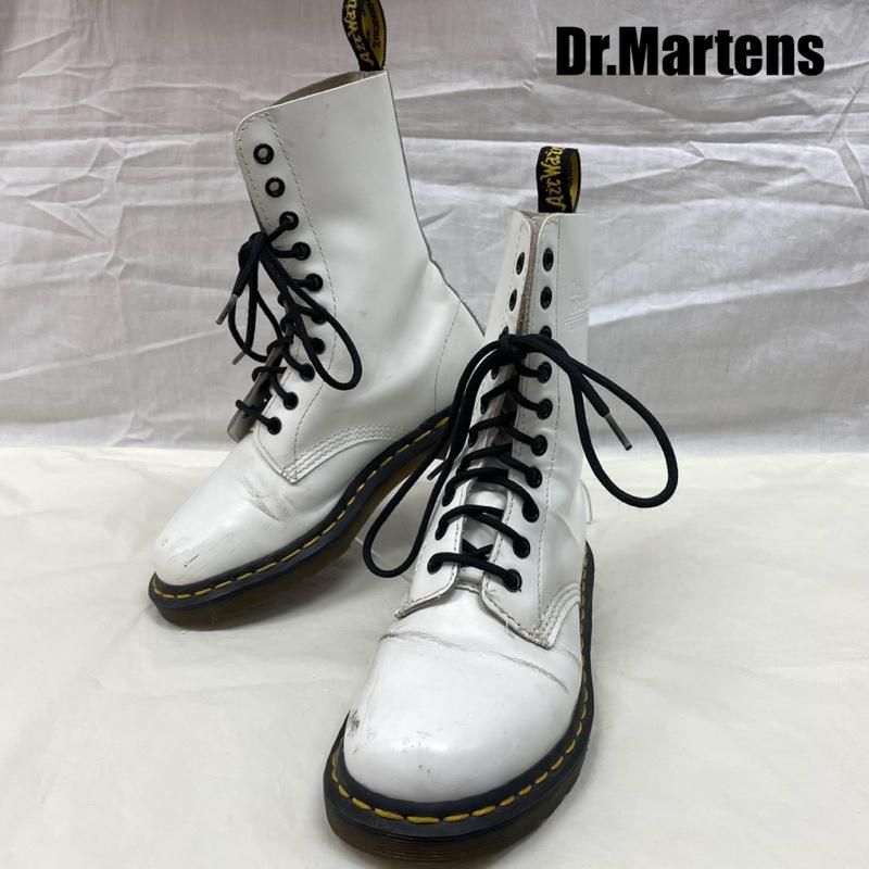 Dr.Martens ドクターマーチン ブーツ SI11E AW006 1490 レースアップブーツ WHT レザー 10ホール