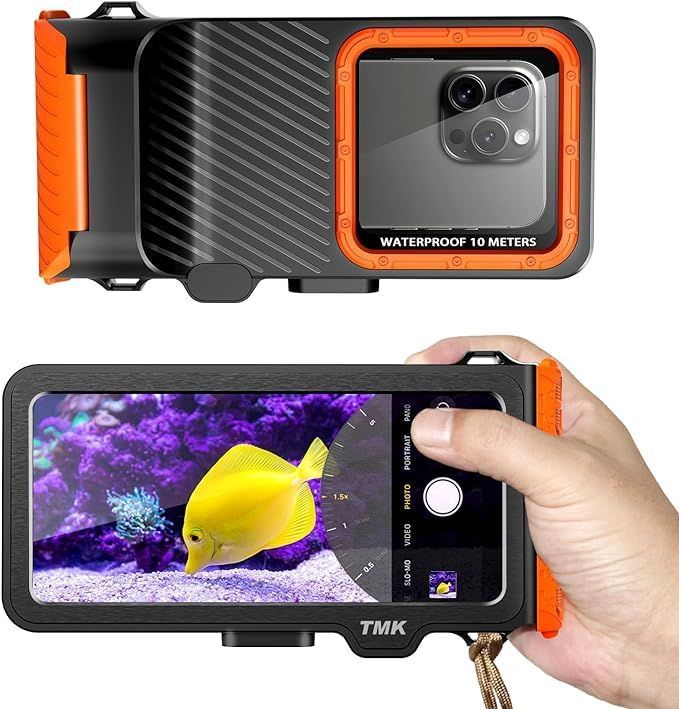 【即日発送】【在庫処分】水中撮影スマホ防水ケース 水中 写真 IPX8標準防水レベル水深さ15mまで潜水 水中タッチ機能 ストラップ付き6.9インチ以下対応 水泳 【2024最新タッチ版】潜水用ケー