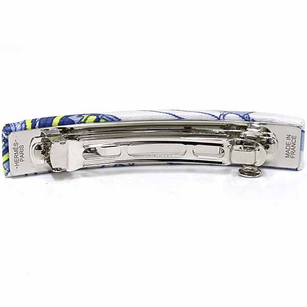 エルメス HERMES バレッタ エクリプス 馬の伝説 ヘア シルク マルチ Sランク DECORATOM_COM_BR