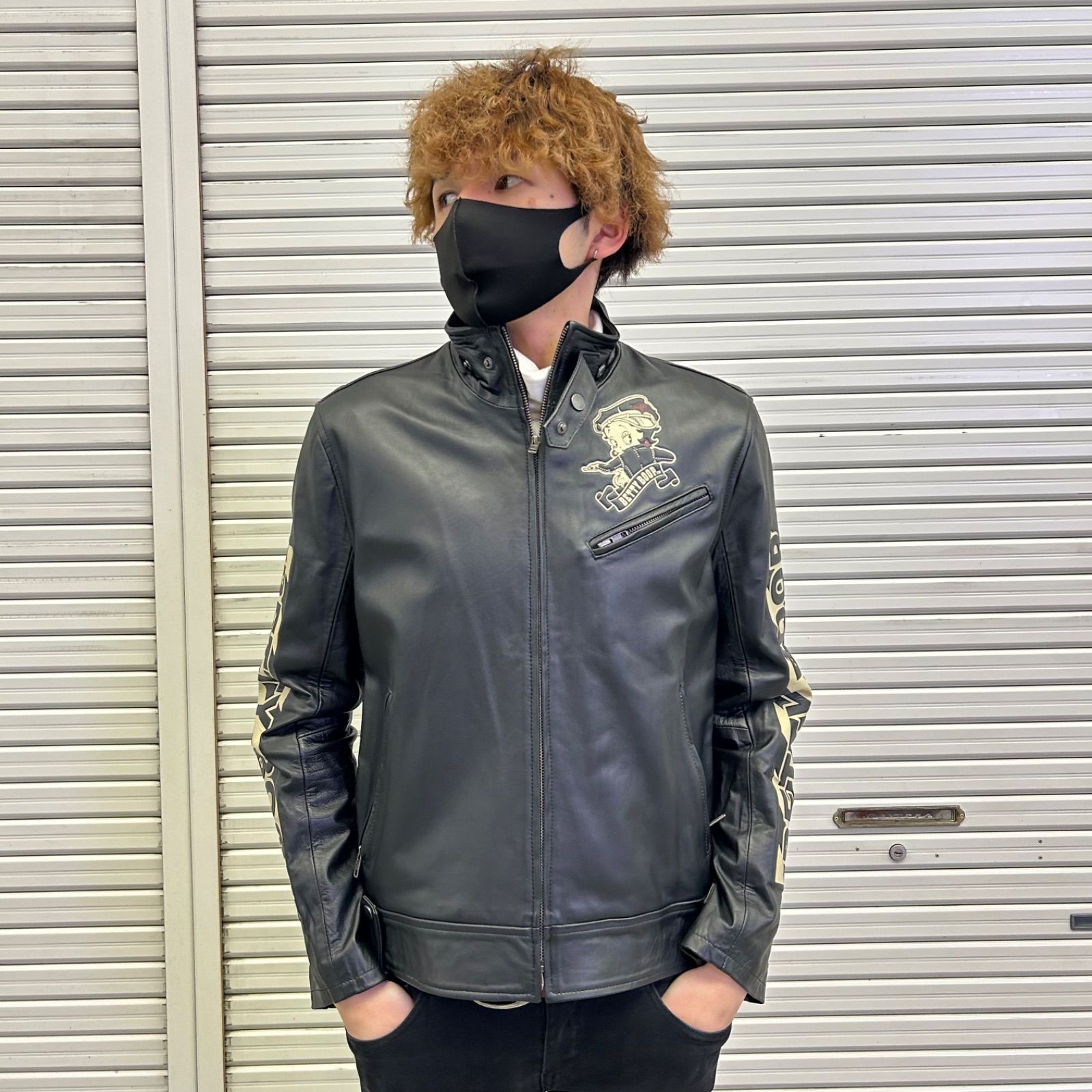 BETTY BOOP/ベティブープ 本革レザージャケット 】BRAVE-MAN ブレイブ