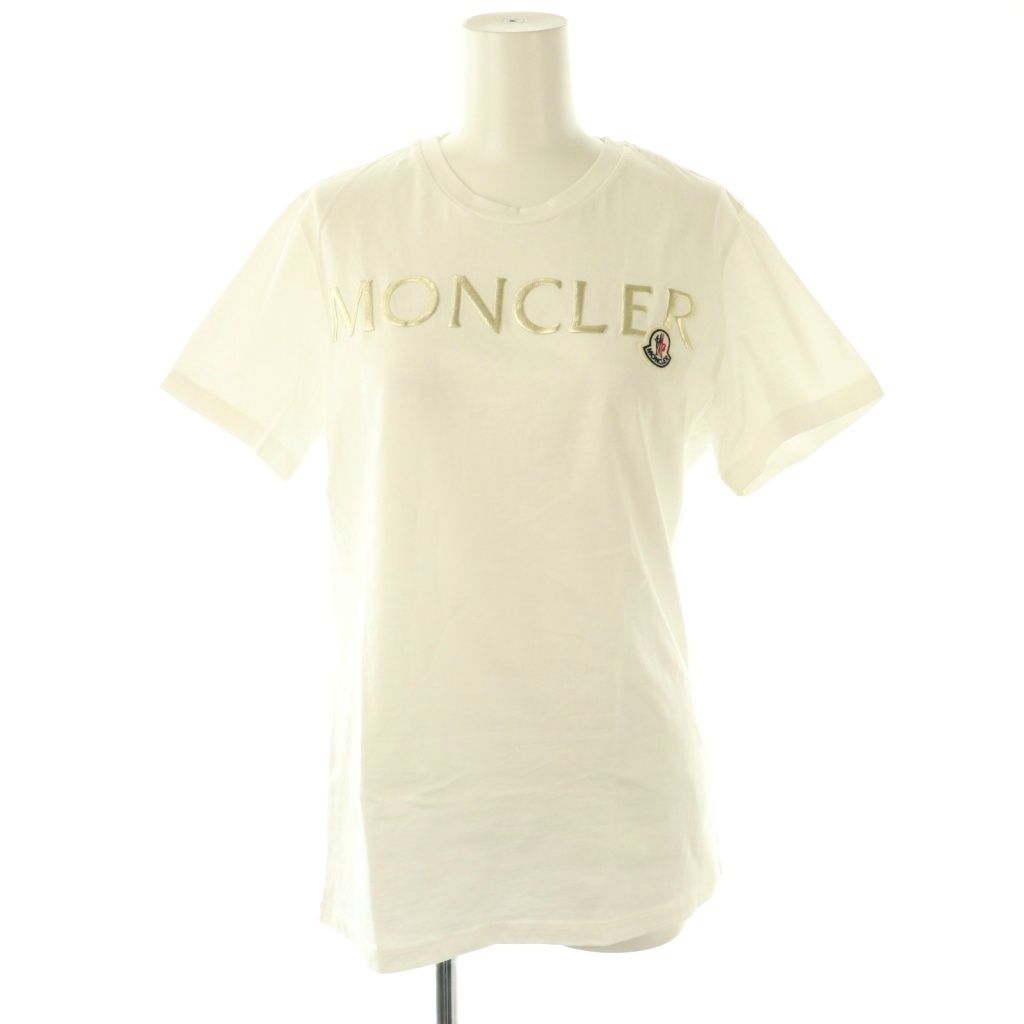 モンクレール MONCLER ロゴ 半袖 Tシャツ カットソー S ホワイト |ES OS