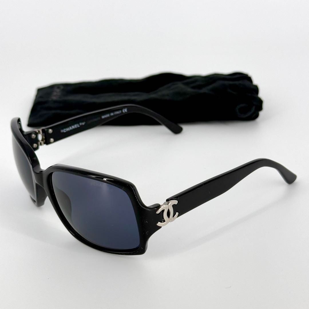 CHANEL サングラス 5030 ココマーク ロゴ ブラック シルバー 黒 シャネル 5030 c.501|91 58□17 125