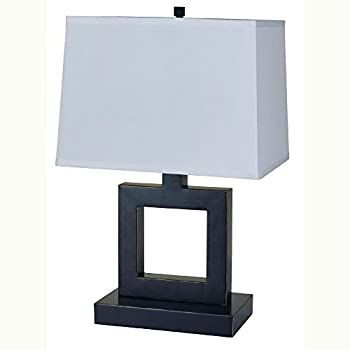 【中古】【輸入品・未使用】Ore International 8137B 22-Inch 100-Watt 3-Way Metal Table Lamp with Fabric Shade%ｶﾝﾏ% Nickel [並行輸入品]