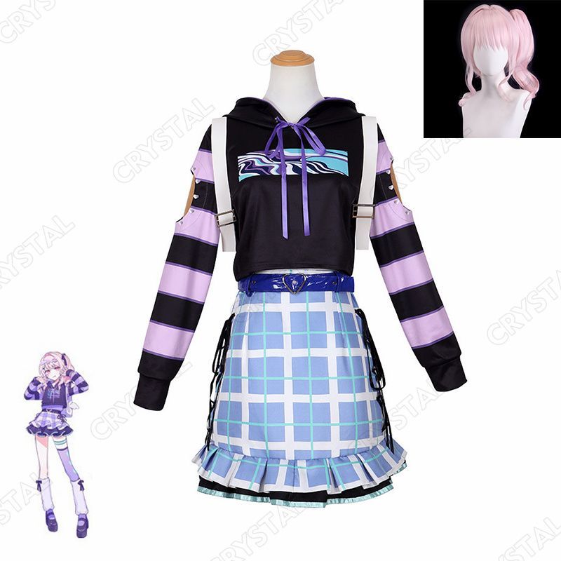 プロジェクトセカイ カラフルステージ feat. 初音ミク コスプレ 暁山瑞希 コスプレ衣装 ウイッグ付き 人気 あきやまみずき キャラクター コスプレ用 イベント 仮装 舞台装 演出服 漫遊展 撮影用 観賞用 祭り 贈り物 誕生日 ハロウィン クリスマス