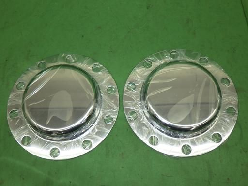 デコトラ カジヤ メッキ リアハブカバー 2枚